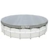 Intex - 18 Ft Round Deluxe Pool Cover For Metal Frame Pools