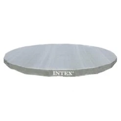 Intex - 18 Ft Round Deluxe Pool Cover For Metal Frame Pools -Equipment Pools 18 Ft Round Deluxe Pool Cover for Metal Frame Pools 6