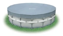 Intex - 18 Ft Round Deluxe Pool Cover For Metal Frame Pools -Equipment Pools 18 Ft Round Deluxe Pool Cover for Metal Frame Pools 7