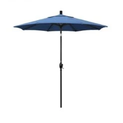 7 1/2 Ft Market Umbrella With Black Aluminum Pole -Equipment Pools 2 ft Market Umbrella with Black Aluminum Pole 10