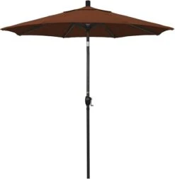 7 1/2 Ft Market Umbrella With Black Aluminum Pole -Equipment Pools 2 ft Market Umbrella with Black Aluminum Pole 11