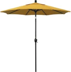 7 1/2 Ft Market Umbrella With Black Aluminum Pole -Equipment Pools 2 ft Market Umbrella with Black Aluminum Pole 12