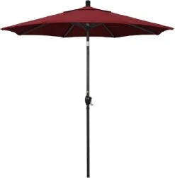 7 1/2 Ft Market Umbrella With Black Aluminum Pole -Equipment Pools 2 ft Market Umbrella with Black Aluminum Pole 13