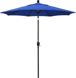 7 1/2 Ft Market Umbrella With Black Aluminum Pole -Equipment Pools 2 ft Market Umbrella with Black Aluminum Pole 18