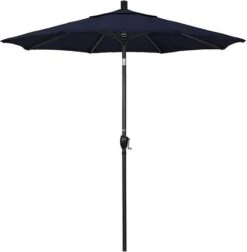 7 1/2 Ft Market Umbrella With Black Aluminum Pole -Equipment Pools 2 ft Market Umbrella with Black Aluminum Pole 3