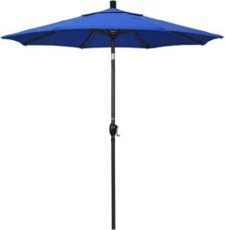 7 1/2 Ft Market Umbrella With Black Aluminum Pole -Equipment Pools 2 ft Market Umbrella with Black Aluminum Pole 6