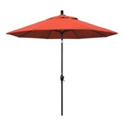 7 1/2 Ft Market Umbrella With Black Aluminum Pole -Equipment Pools 2 ft Market Umbrella with Black Aluminum Pole 7