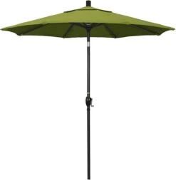 7 1/2 Ft Market Umbrella With Black Aluminum Pole -Equipment Pools 2 ft Market Umbrella with Black Aluminum Pole 8