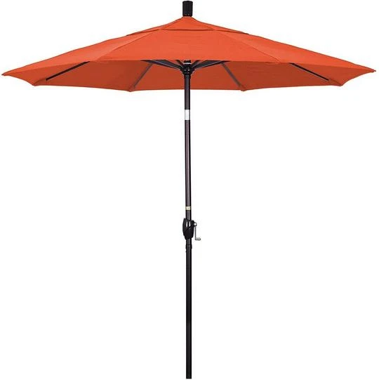 7.5 Ft Market Umbrella Bronze/White 2 7.5 Ft Market Umbrella Bronze/White - Image 2