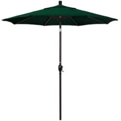 7 1/2 Ft Push Button Tilt Patio Umbrella In Sunbrella Fabric -Equipment Pools 2 ft Push Button Tilt Patio Umbrella in Sunbrella Fabric 3