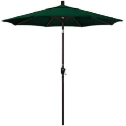7 1/2 Ft Push Button Tilt Patio Umbrella In Sunbrella Fabric -Equipment Pools 2 ft Push Button Tilt Patio Umbrella in Sunbrella Fabric 9