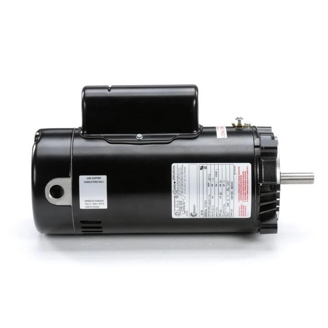 Century A.O. Smith - 56C C-Face 1-1/2 HP Single Speed Full Rated Pool Filter Motor, 19.4/9.7A 115/230V 8 Century A.O. Smith - 56C C-Face 1-1/2 HP Single Speed Full Rated Pool Filter Motor, 19.4/9.7A 115/230V - Image 8