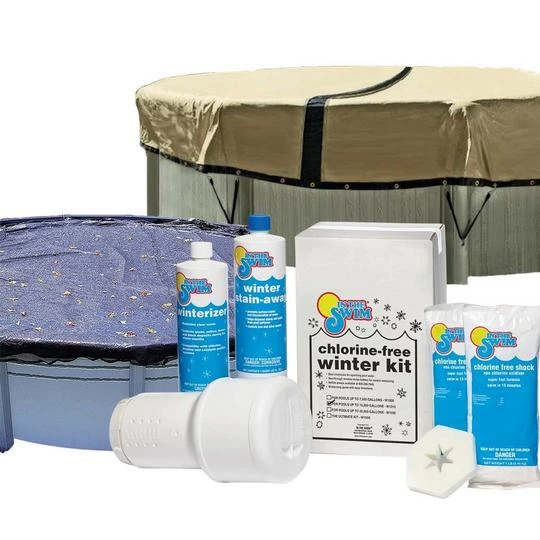 24' Round Ultimate Above Ground Winter Pool Cover 12-Year With Leaf Net And Chemical Closing Kit Bundle 1 24' Round Ultimate Above Ground Winter Pool Cover 12-Year With Leaf Net And Chemical Closing Kit Bundle