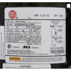 Gecko - Aqua-Flo Flo-Master CP 3/4HP 120V Dual Speed 48 Frame Side Discharge Pump -Equipment Pools 4HP 120V Dual Speed 48 Frame Side Discharge Pump 10