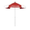 California Umbrella - 6' Lifeguard Logo Umbrella, Red