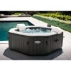 Intex - 79" X 28" PureSpa Jet And Bubble Deluxe Inflatable Hot Tub Set With Energy Efficient Cover, 4-Person