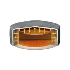 Intex - 79" X 28" PureSpa Jet And Bubble Deluxe Inflatable Hot Tub Set With Energy Efficient Cover, 4-Person -Equipment Pools 79 X 28 PureSpa Jet and Bubble Deluxe Inflatable Hot Tub Set with Energy Efficient Cover 4 Person 2