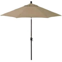 9 Ft Push Button Tilt Patio Umbrella In Sunbrella Fabric -Equipment Pools 9 ft Push Button Tilt Patio Umbrella in Sunbrella Fabric 4