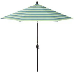 9 Ft Push Button Tilt Patio Umbrella In Sunbrella Fabric -Equipment Pools 9 ft Push Button Tilt Patio Umbrella in Sunbrella Fabric 5