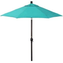 9 Ft Push Button Tilt Patio Umbrella In Sunbrella Fabric -Equipment Pools 9 ft Push Button Tilt Patio Umbrella in Sunbrella Fabric 7