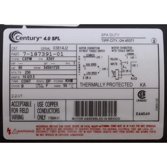 Gecko - Aqua-Flo Flo-Master XP2e 05320761-2040 Spa Pump 2 HP Dual Speed 230V 2 Gecko - Aqua-Flo Flo-Master XP2e 05320761-2040 Spa Pump 2 HP Dual Speed 230V - Image 2