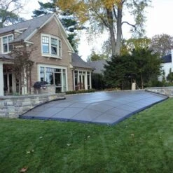 Hinspergers - Aqua Master 16 X 32 Rectangle With Center End Step Solid Safety Cover, Blue 16 Hinspergers - Aqua Master 16 X 32 Rectangle With Center End Step Solid Safety Cover, Blue -Equipment Pools Aqua Master 16 x 32 Rectangle with Center End Step Solid Safety Cover Blue 4