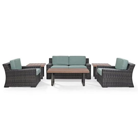 Crosley - Beaufort 6-Piece Wicker Set 4 Crosley - Beaufort 6-Piece Wicker Set - Image 4