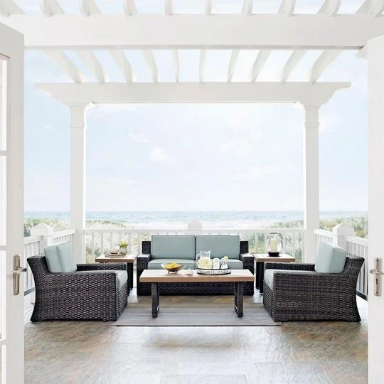 Crosley - Beaufort 6-Piece Wicker Set 1 Crosley - Beaufort 6-Piece Wicker Set