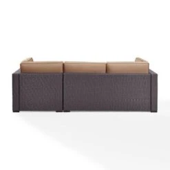 Crosley - Biscayne Mocha 4 Piece Wicker Set With Loveseat, Corner Chair, Ottoman And Coffee Table 26 Crosley - Biscayne Mocha 4 Piece Wicker Set With Loveseat, Corner Chair, Ottoman And Coffee Table -Equipment Pools Biscayne 4 Piece Wicker Set with Loveseat Corner Chair Ottoman and Coffee Table 54