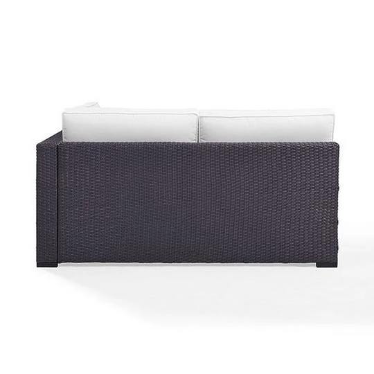 Crosley - Biscayne Loveseat With White Cushions 6 Crosley - Biscayne Loveseat With White Cushions - Image 6