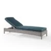 Crosley - Bradenton Outdoor Wicker Chaise Lounge, Navy