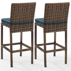 Bradenton Wicker Bar Stool Set -Equipment Pools Bradenton Wicker Bar Stool Set 9