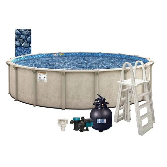 Cascade 15' X 52" Round Above Ground Pool Package 1 Cascade 15' X 52" Round Above Ground Pool Package