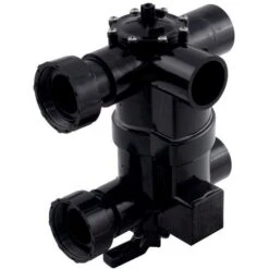 Jandy - DEL Series 2-in-1 Neverlube Multiport Backwash Valve With Pre-Plumbed Union Kit -Equipment Pools DEL Series 2 in 1 Neverlube Multiport Backwash Valve with Pre Plumbed Union Kit 2