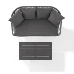 Crosley - Dover 2-Piece Loveseat & Coffee Table 22 Crosley - Dover 2-Piece Loveseat & Coffee Table -Equipment Pools Dover 2 Piece Loveseat Coffee Table 10