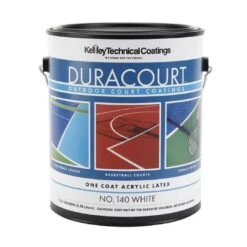 Kelley Technical Coatings - 1 Gallon/White -Equipment Pools Duracourt Tennis Court Paint 10