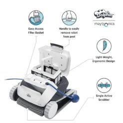 Dolphin - E10 Above Ground Robotic Pool Cleaner -Equipment Pools E10 Above Ground Robotic Pool Cleaner 12