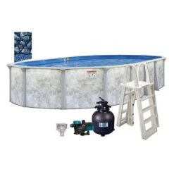 Eden 18'x34' X 52" Oval Above Ground Pool Package