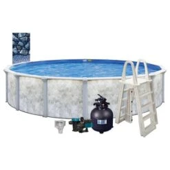 Eden 21' X 52" Round Above Ground Pool Package
