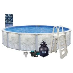 Eden 27' X 52" Round Above Ground Pool Package 18 Eden 27' X 52" Round Above Ground Pool Package -Equipment Pools Eden 27 x 52 Round Above Ground Pool Package 6
