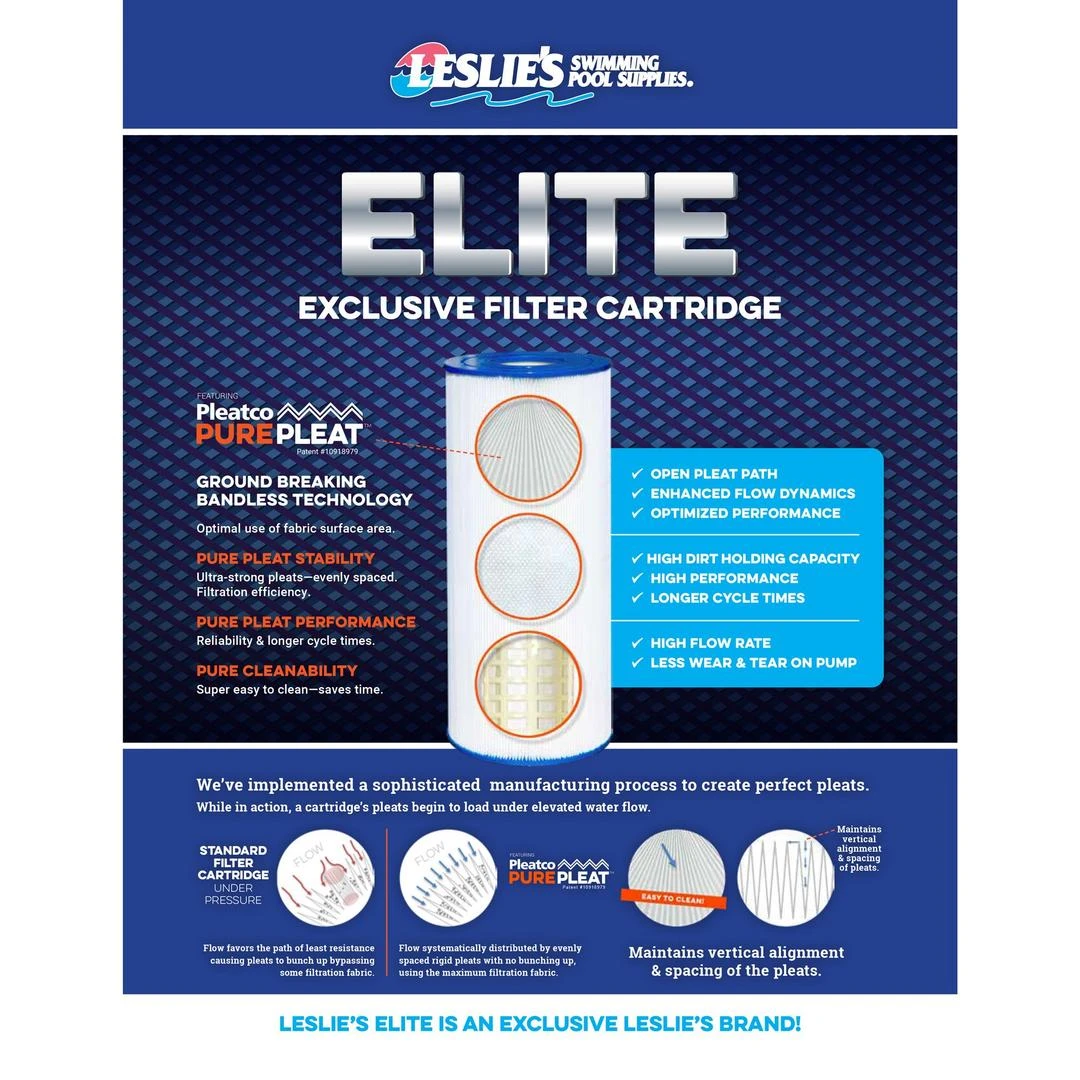 Leslie's - Elite Replacement Filter Cartridge For Pentair Clean And Clear 50 4 Leslie's - Elite Replacement Filter Cartridge For Pentair Clean And Clear 50 - Image 4