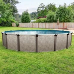 Epic 15' X 52" Round Above Ground Pool Package -Equipment Pools Epic 15 x 52 Round Above Ground Pool Package 2