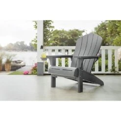 Keter - Everest Adirondack Chair, Grey -Equipment Pools Everest Adirondack Chair Grey 4