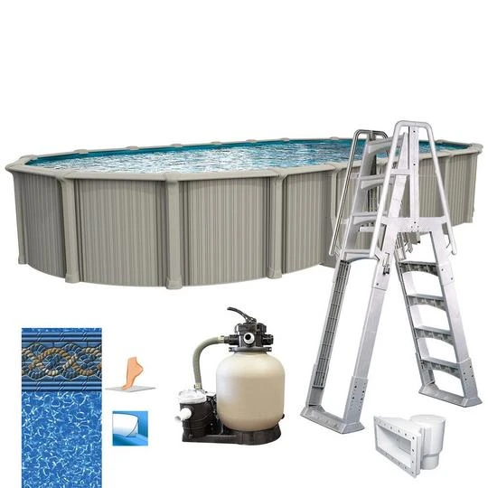 Excursion 15'x26' X 54" Oval Above Ground Pool Package 1 Excursion 15'x26' X 54" Oval Above Ground Pool Package