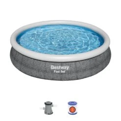 Bestway - Fast Set 12' Round Inflatable Pool Set -Equipment Pools Fast Set 12 Round Inflatable Pool Set 6