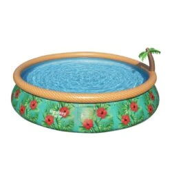 Bestway - Fast Set Paradise Palms 15' Round Inflatable Pool Set -Equipment Pools Fast Set Paradise Palms 15 Round Inflatable Pool Set 13