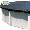 Fine Mesh 21' Round Winter Pool Cover With 35 Cover Clips