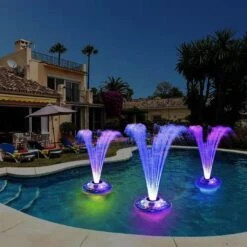 Sondpex - Floating Spray Fountain With Light Show -Equipment Pools Floating Spray Fountain with Light Show 5