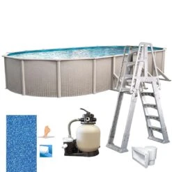 Freestyle 12'x24' X 52" Oval Above Ground Pool Package -Equipment Pools Freestyle 12x24 x 52 Oval Above Ground Pool Package 5
