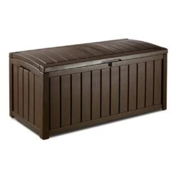 Keter - Glenwood 101 Gallon Deck Box, Brown -Equipment Pools Glenwood 101 Gallon Deck Box Brown 5